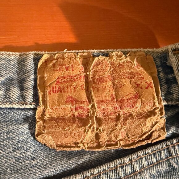 Vintage Levi’s 501 Button Fly Jeans 32x25 – Cut Hem, Classic Fade - Picture 2 of 6